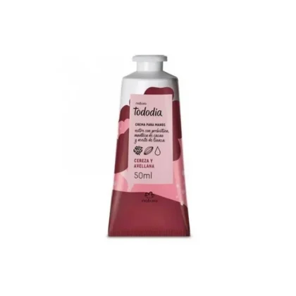 Crema Nutritiva para Manos Natura Tododia Cereza y Avellanas 50ml - Nutrición Prebiótica