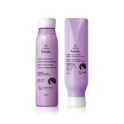 Kit Natura Tododia Mora y Aceite de Coco Cabello Rizado | Cuidado Diario