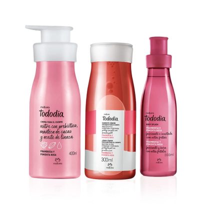 Kit Natura Tododia Frambuesa y Pimienta rosa | Rutina de Cuidado Corporal