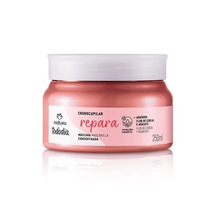 Máscara Concentrada Reparadora Natura Tododia 250 ml para cabello - Flor de Cerezo y Aguacate