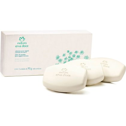 Jabones en barra Puro Vegetal Natura Erva Doce  3 x 90g