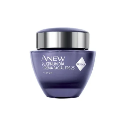 Crema Facial Día Efecto Rellenador Platinum Anew Avon 50 g