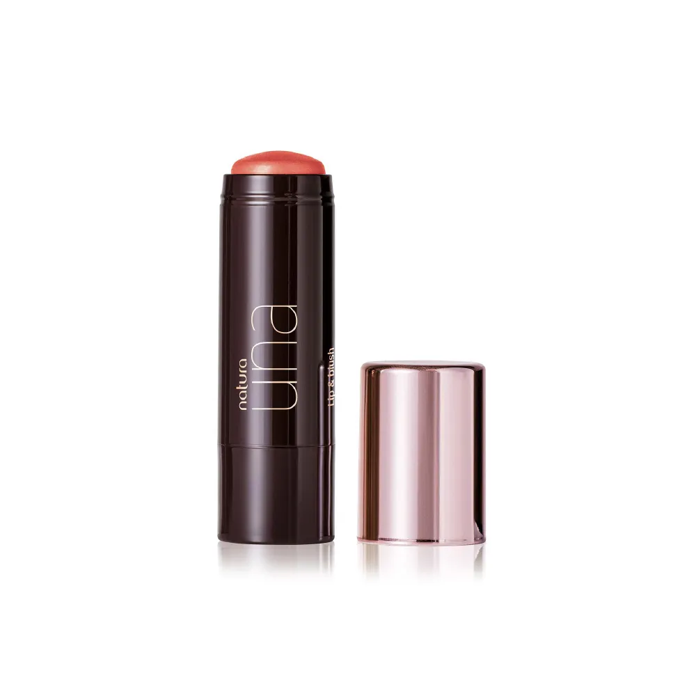 Lip and Blush Multifuncional Coral Una Natura | Maquillaje 2 en 1