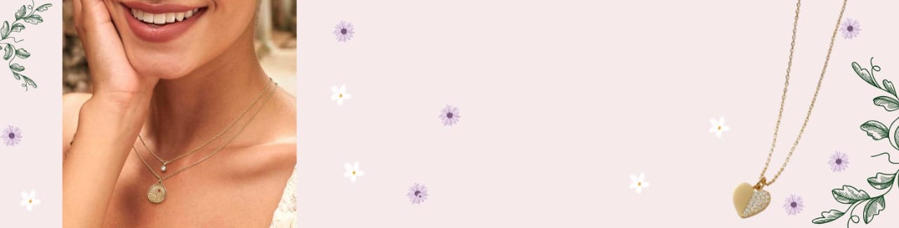 Banner de aretes y collares Yanbal en oferta