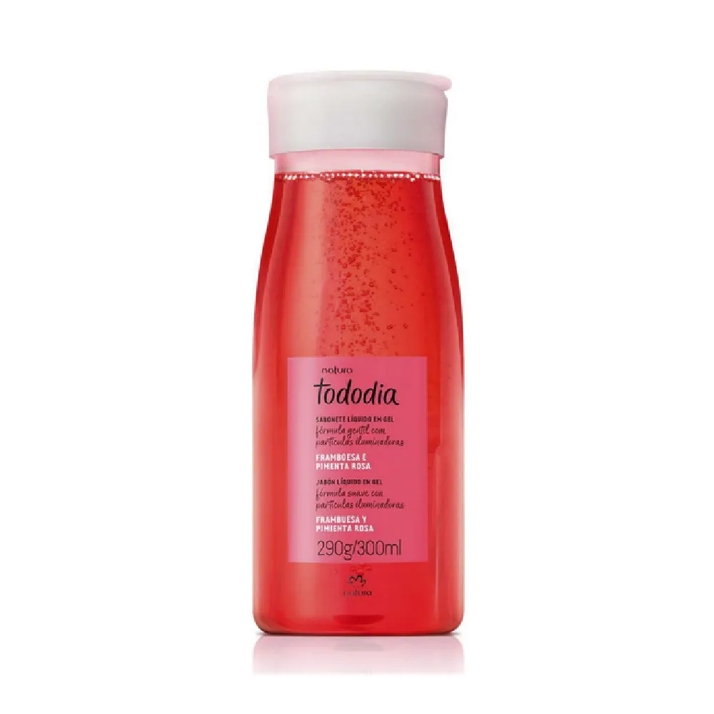Jabón Líquido Corporal Natura Tododia Frambuesa y Pimienta Rosa 300 ml