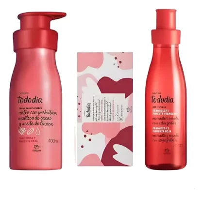 Kit Natura Tododia Frambuesa y Pimienta Roja Mujer | Rutina de Cuidado Corporal