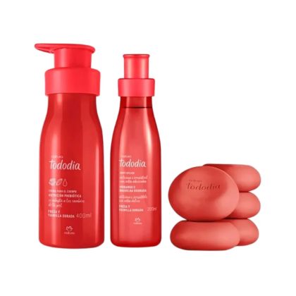Kit Natura Tododia Fresa y Vainilla Dorada | Rutina de Cuidado